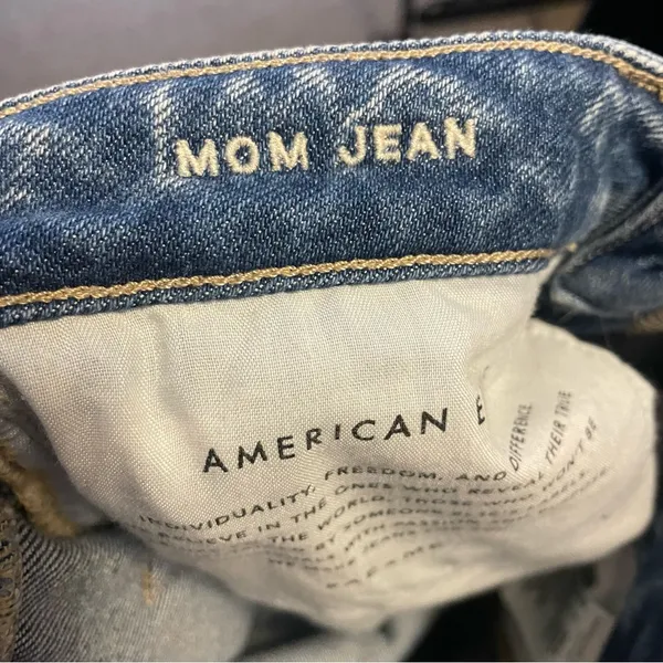 American Eagle Mom Jeans Stretch high rise Distressed - Image 7