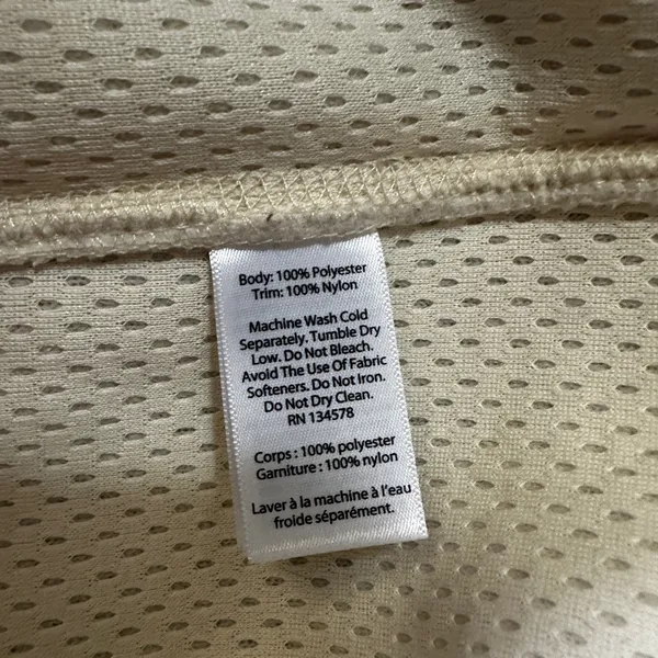 Vineyard Vines Women’s S Ivory Full Zip Vest Pockets Logo Sherpa Solid - Image 6