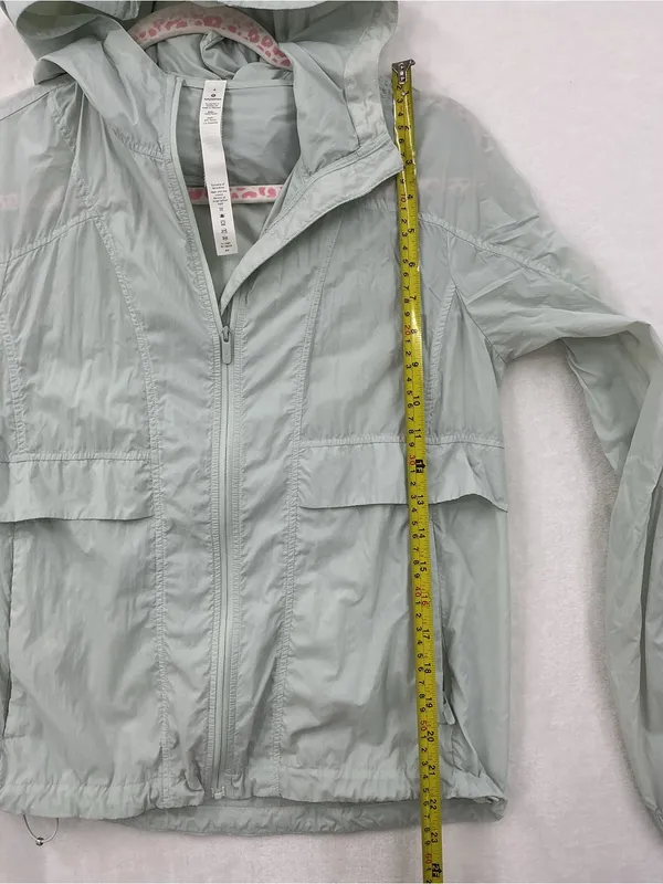 lululemon athletica Light Gray Hooded Utility Jacket 1088 - Image 5