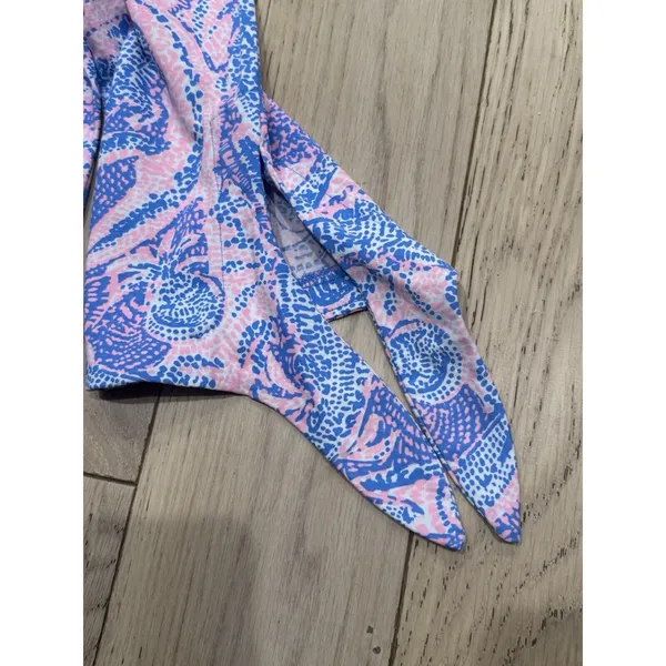 Lilly Pulitzer Size XS Preston A-Line Dress‎ Gator Geometric 100% Pima Cotton - Image 7
