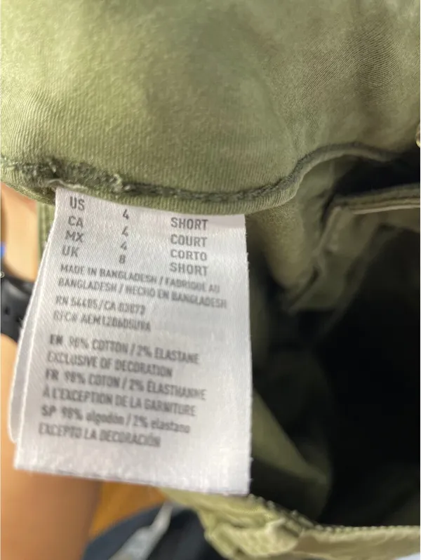 American Eagle Green Utility CargoJogger Gorpcore Indie Sz 4 - Image 4
