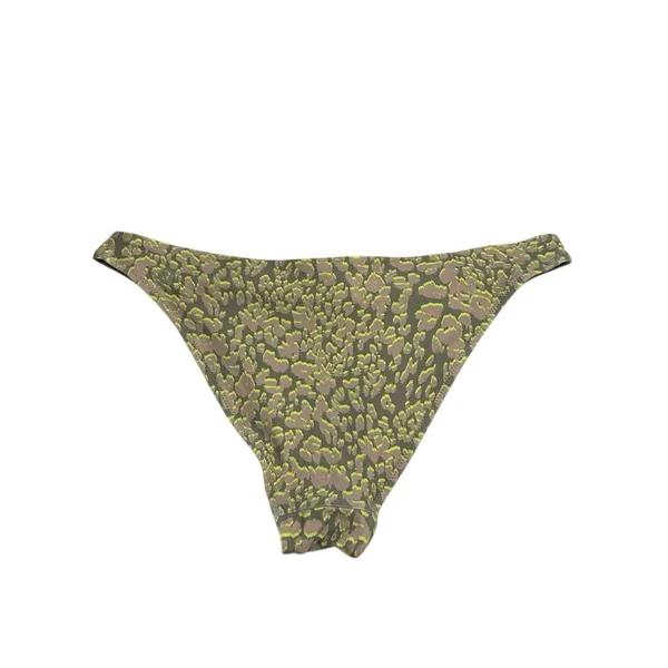 Lululemon Animal Abstract Print Bikini Bottom Olive Neon Swimwear Women’s Large - Image 2