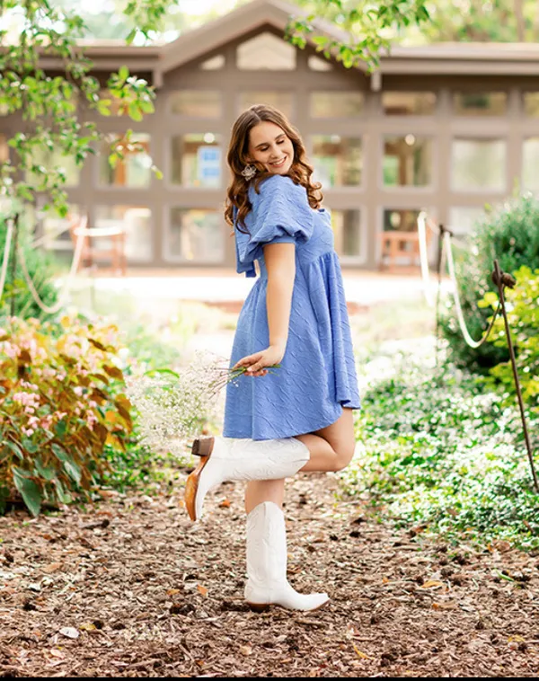 Blue Free People Dress - Image 2