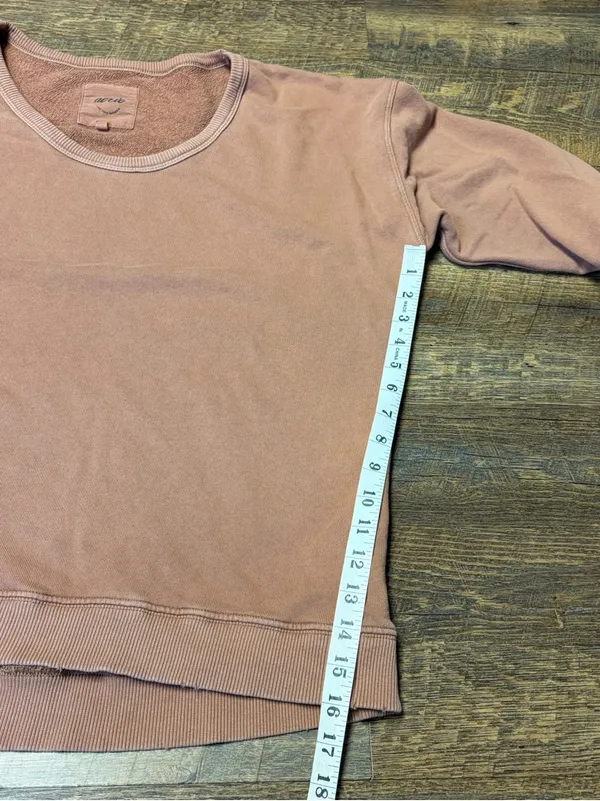 Aerie Oversized Slouchy Grunge Sweatshirt Brown Women's XS - Image 5