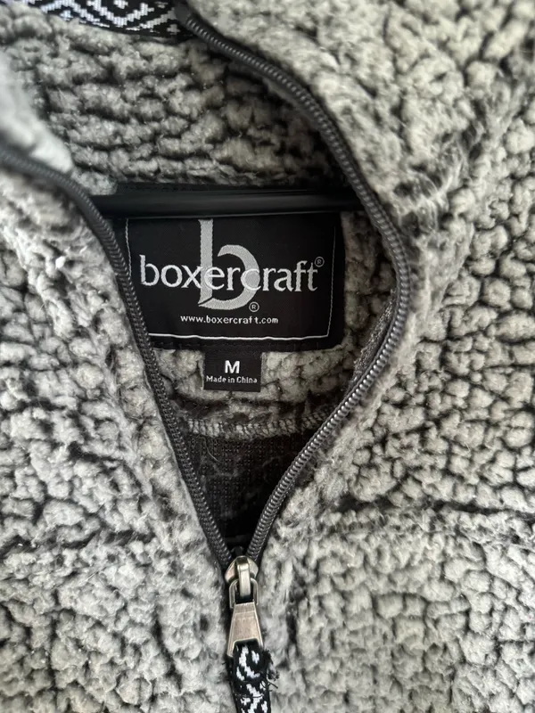 FFA Sherpa Jacket Gray Size M - Image 3