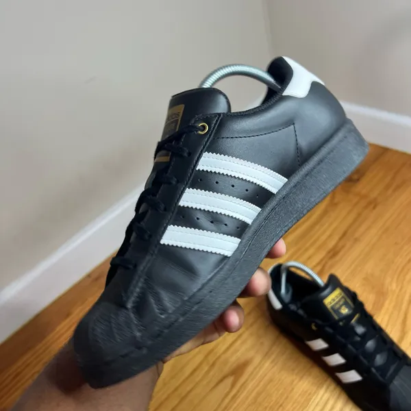 Adidas 2020 Superstar Stan Smith VS Superstar Black FX7888 Size 5.5M/7W NO BOX - Image 8