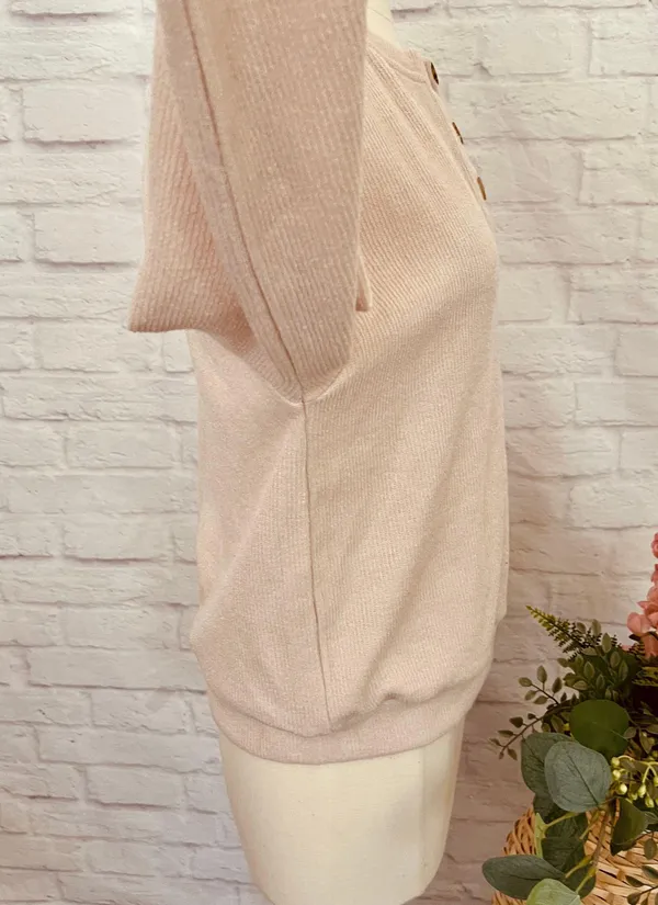 Boutique Beige Knit Pullover - Image 8
