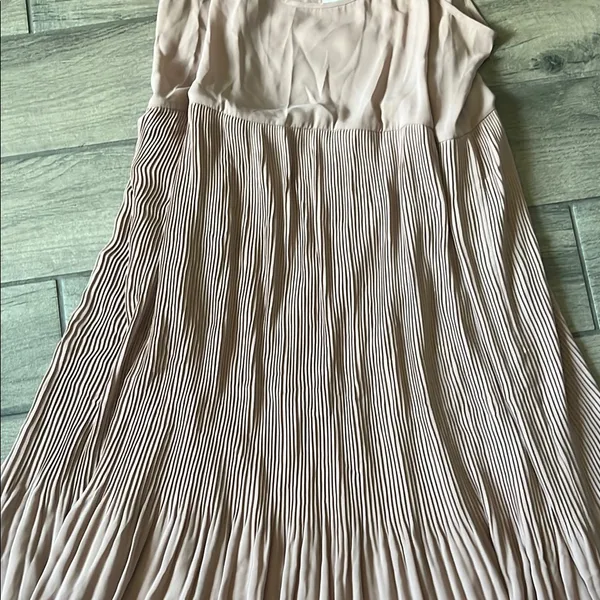 OAK + FORT Pink Pleated Sundress - Image 3