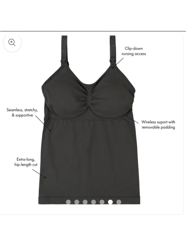 Kindred Bravely Simply Sublime® Maternity & Nursing Tank Black - Image 7