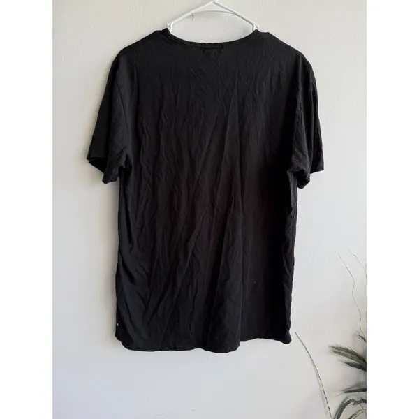 Theory‎ Womens Black Short Sleeve Crew Neck Jersey Tee Shirt Size M 1043 - Image 2