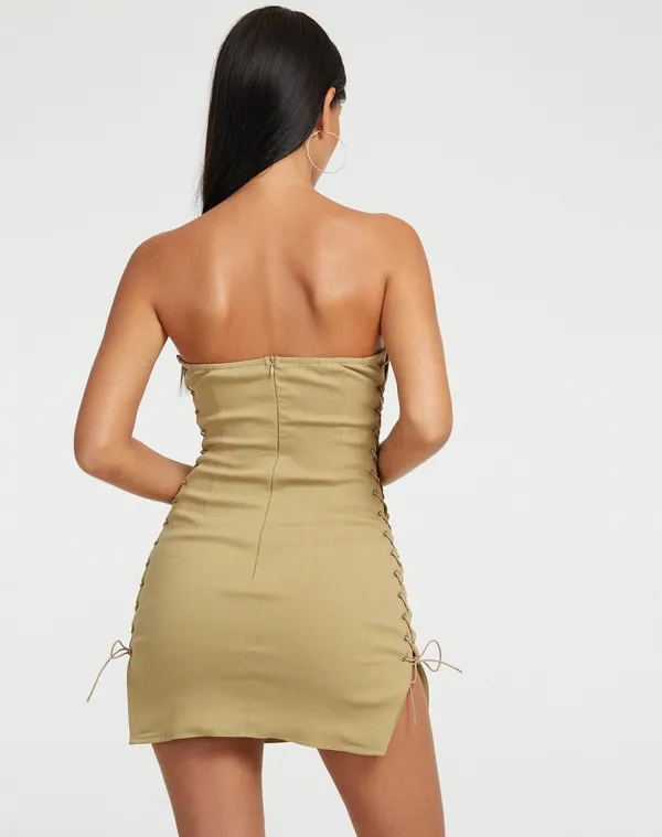 Motel Rocks Sanvi Bandeau Dress - Image 4