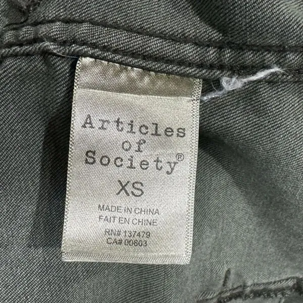 Articles of Society Green Vegas Jean Jacket Women’s XS - Image 4