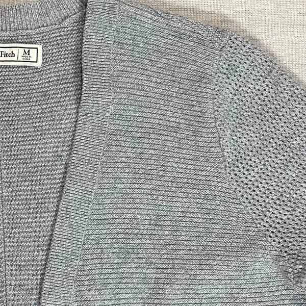 Abercrombie & Fitch | Gray Open Front Longline Cardigan | Medium - Image 4