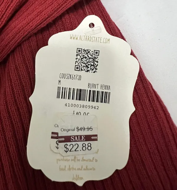 Altar'd State Dark Red Sweater - Image 5