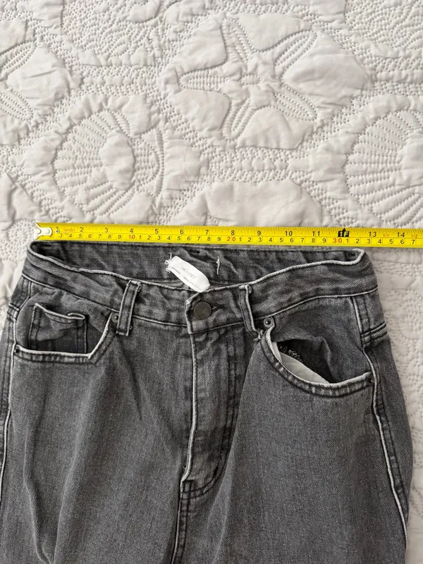OAK + FORT Black Wash Wide-Leg Jeans - Image 5