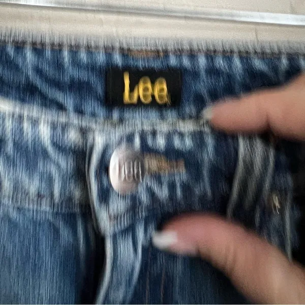 Lee Vintage Modern Daybreak Wide Leg‎ Cropped Raw Hem Denim Jeans - Image 7