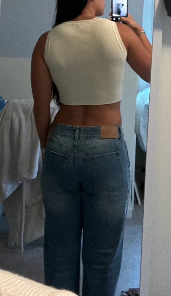 Zara Cream Crop Top - Image 2