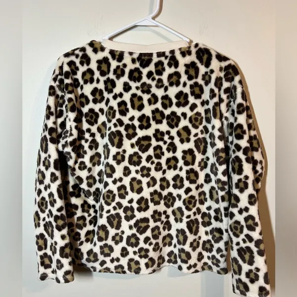 Aerie Oversized Cheetah Crewneck, sz XS - Image 3