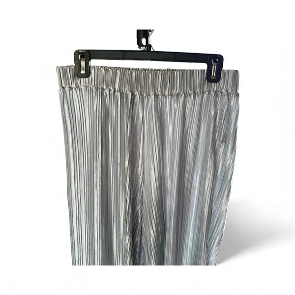 Rachel Zoe Pleated Mettalic Top and Bottom Pants Size Small - Image 4