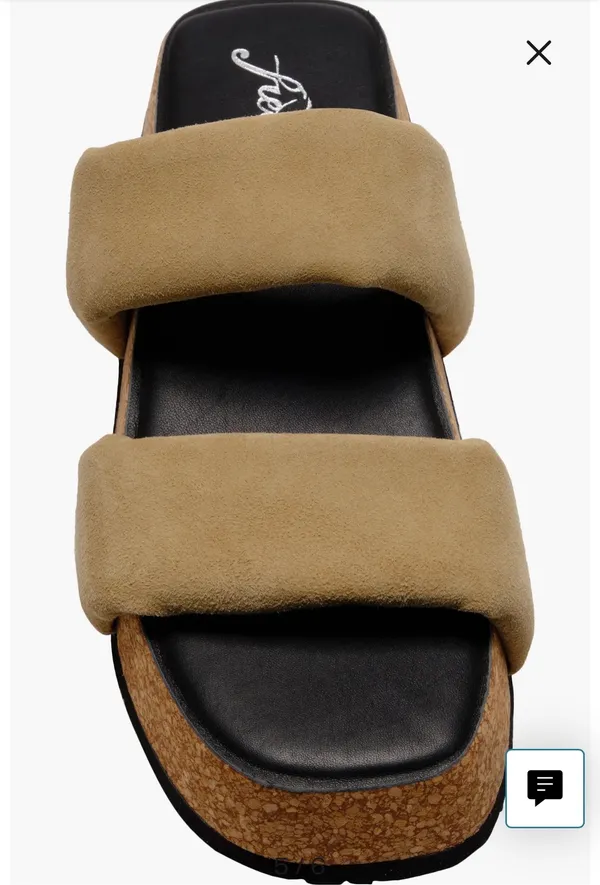 Free People NWOT Tan Chunky Sandals - Image 3