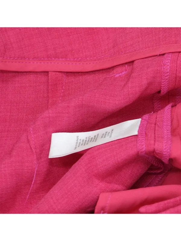 T Tahari Womens High Rise Wide-Leg Pants Ankle THF52002 Tulip Pink 8 - Image 4