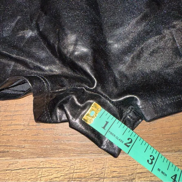 Shiny Black Women's Booty Shorts - Image 7