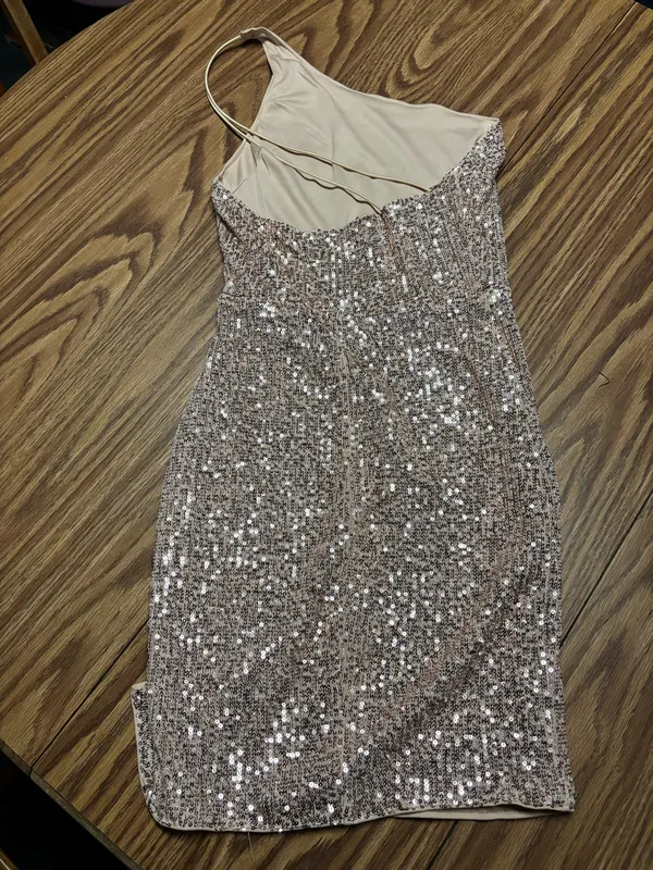 Rose Gold Sequin Altar'd State Dress - Image 2