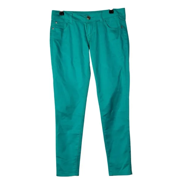 Celebrity Pink Mosaic Turo Aqua Blue‎ Skinny Jeans 3 - Image 2