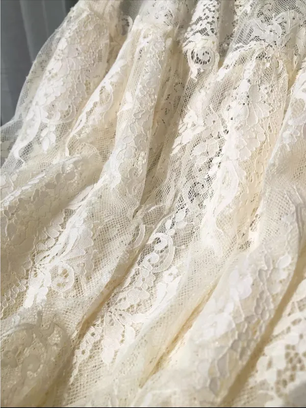 Doen Cream Lace Midi Skirt, S - Image 6