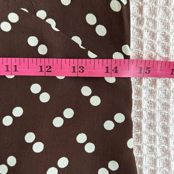 Flynn Skye Brown Polka Dot Lydia Mini Dress Long Sleeve Boho Parisian chic NWT S - Image 11