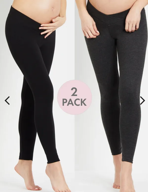 BumpStart Maternity 2 pk leggings Black Size L - Image 2