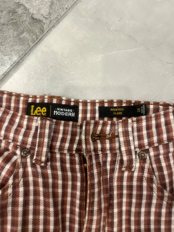 Lee Vintage Checked Jeans - Image 3