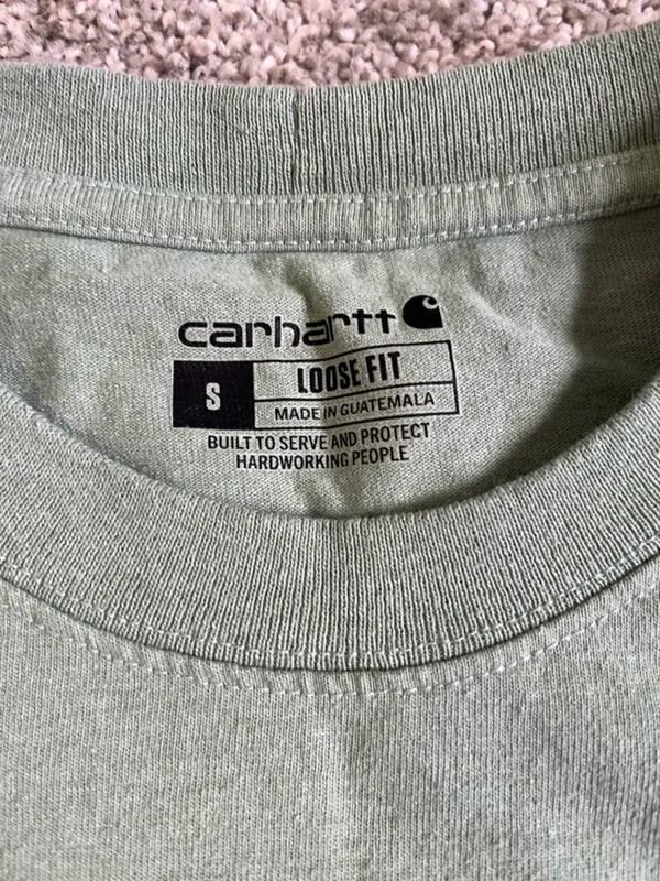 Green loose fit Carhartt tee - Image 2