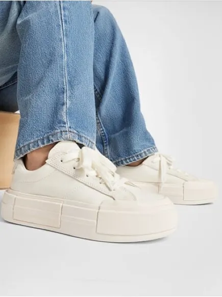 NEW Converse CTAS Cruise OX Womens Canvas Platform Sneakers White Egret SZ-9 - Image 2
