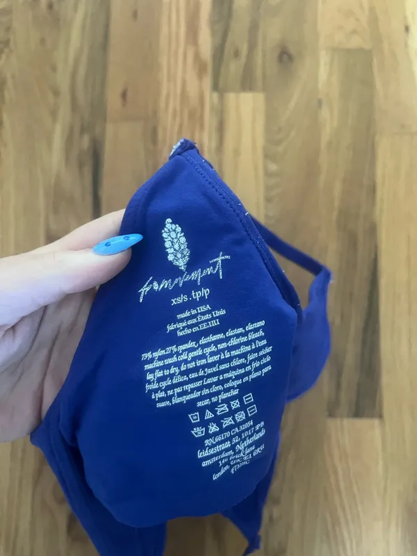 Free People Blue Athletic Tank - Image 3