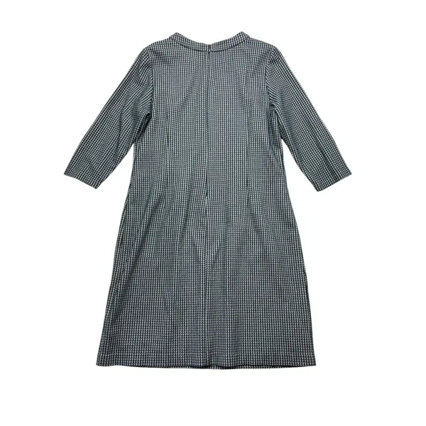Boden size 16 boat neck Classic green white teal Houndstooth Shift Dress - Image 11
