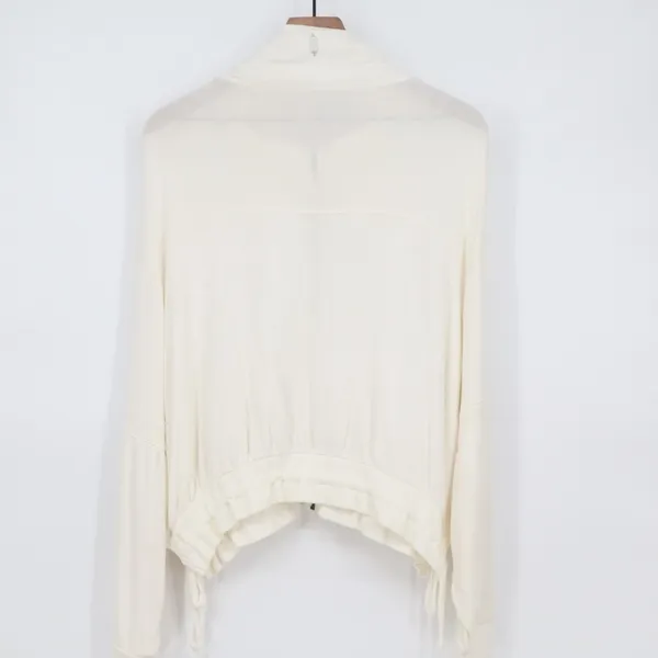 Free People Movement Jacket Womens XS White Knitted Full Zip Long Sleeve Outdoor - Image 6