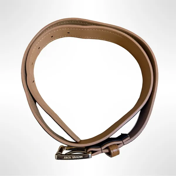 Michael Kors Brown and Gold Belt. Size M - Image 5