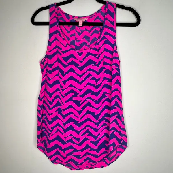 Lilly Pulitzer Silk Tank Size Small - Image 2