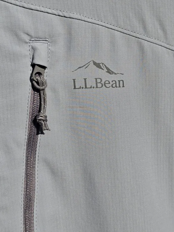 L.L. Bean womens Lightweight Windbreaker Grey Size XL Gray - Image 2