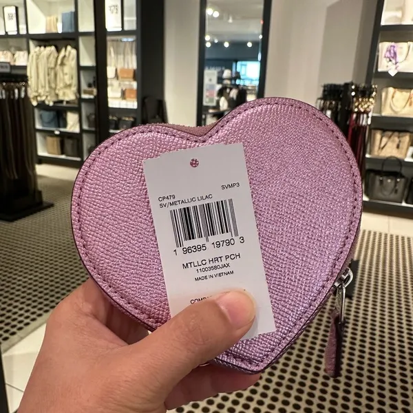 NWT Coach Heart‎ Coin Case - Image 3