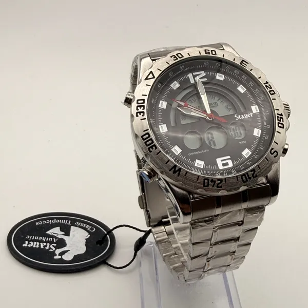 Stauer Compendium Hybrid Chronograph Watch - Oversized Sporty Timepiece - Image 8