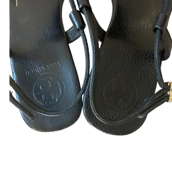 Tory Burch‎ Pauline Demi Cork Wedge Sandals Black 8.5 - Image 5