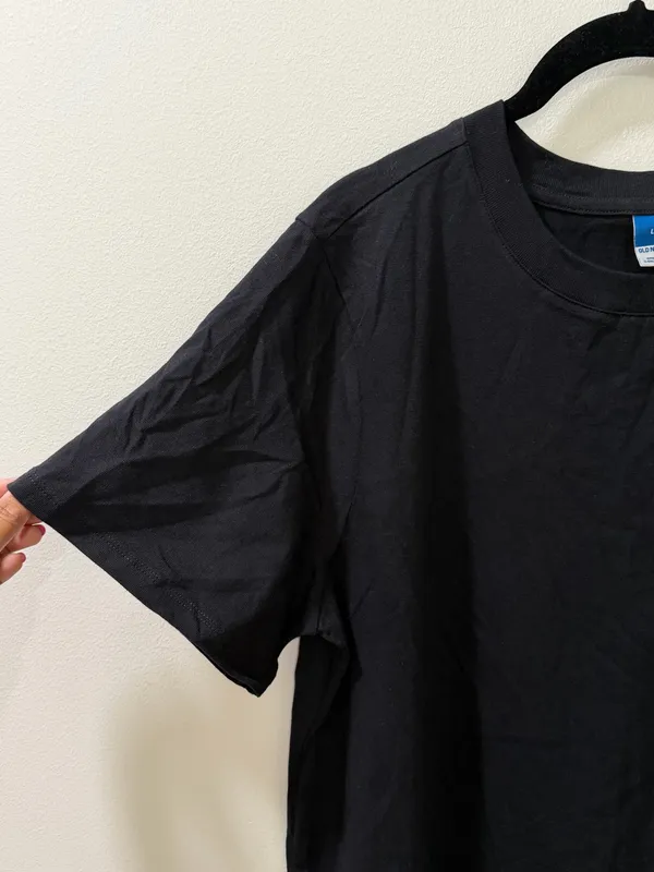 NWT Old Navy Black Mini Cotton T-Shirt Dress - Image 4