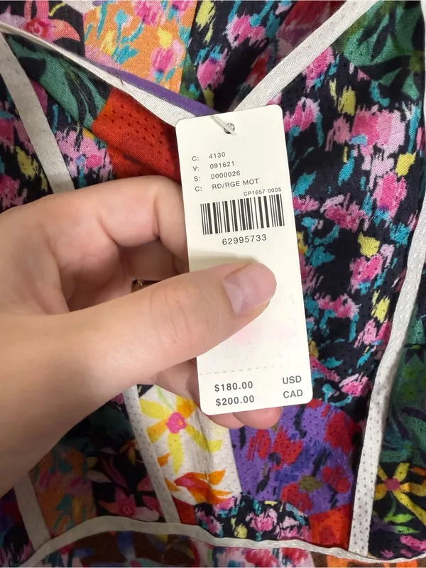 NWT Anthropologie Square Neck Maxi Dress Bhanuni by Jyoti Patchwork Floral - Image 10