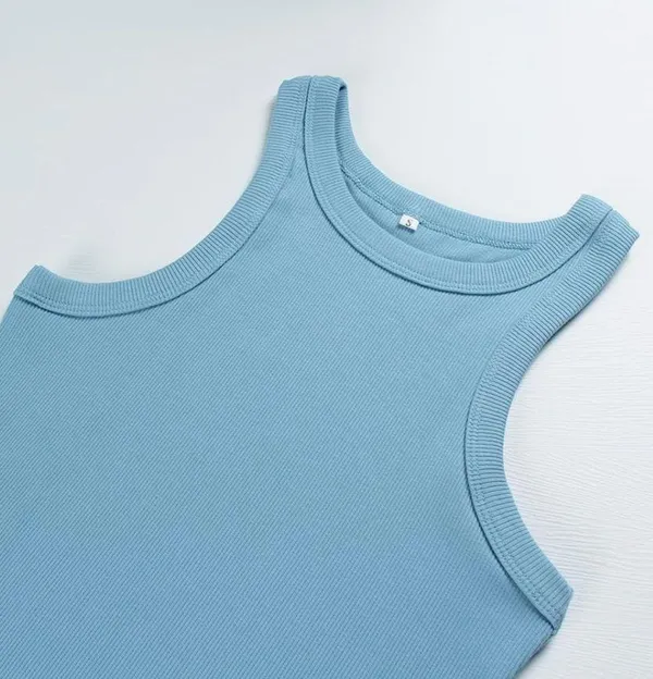 Amazon Artfish Ribbed High Neck Tank Top - Image 2