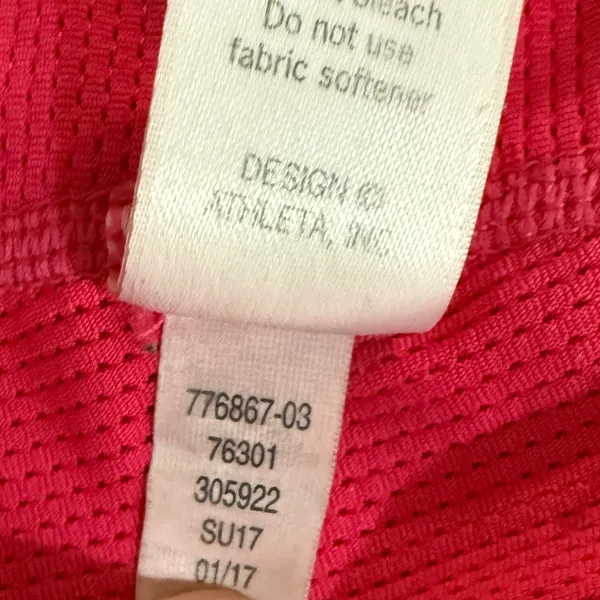 Athleta Deep Breathe Bralette Sports‎ Bra Womens Medium Pink Crisscross Back - Image 8