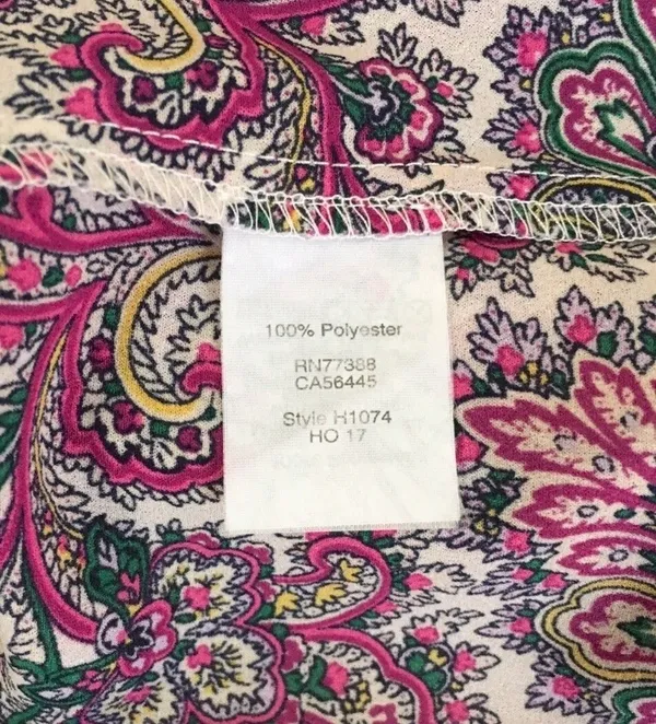 J. Crew Medium Paisley Floral Boho Bell Sleeve Top - Image 4