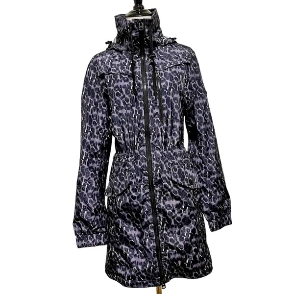 Lucky Brand Premium Performance Leopard Print Rain Jacket S - Image 11