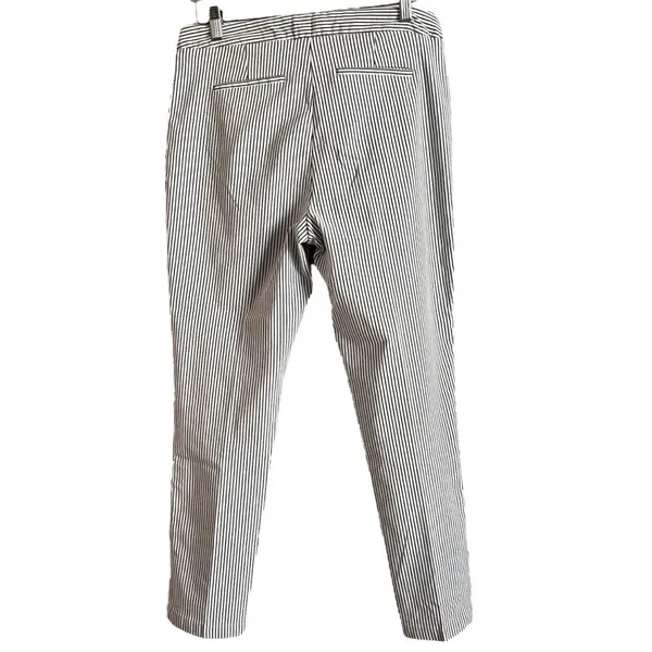 Adrianna Papell Women's 10 Straight Leg‎ Pinstripe Dark Grey/White Work Pants - Image 2